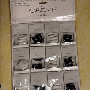 Crème Art Nail Set - Black & White